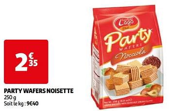 Promoties Party wafers noisette - Gastone Lago  - Geldig van 16/04/2024 tot 22/04/2024 bij Auchan