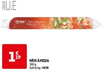 Promoties Pâte à pizza - Huismerk - Auchan - Geldig van 16/04/2024 tot 22/04/2024 bij Auchan