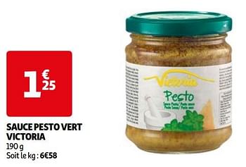 Promoties Sauce pesto vert victoria - Victoria - Geldig van 16/04/2024 tot 22/04/2024 bij Auchan