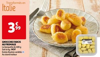Promoties Gnocchis farcis au fromage - Huismerk - Auchan - Geldig van 16/04/2024 tot 22/04/2024 bij Auchan