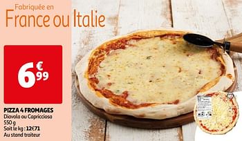 Promoties Pizza 4 fromages - Huismerk - Auchan - Geldig van 16/04/2024 tot 22/04/2024 bij Auchan