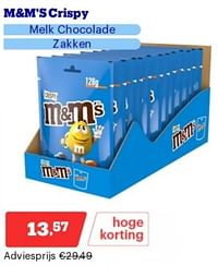 M+m`s crispy melk chocolade-M&M 