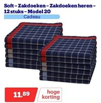 Soft zakdoeken zakdoeken heren-Huismerk - Bol.com