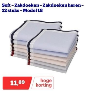 Promoties Soft zakdoeken zakdoekenheren - Huismerk - Bol.com - Geldig van 15/04/2024 tot 21/04/2024 bij Bol.com
