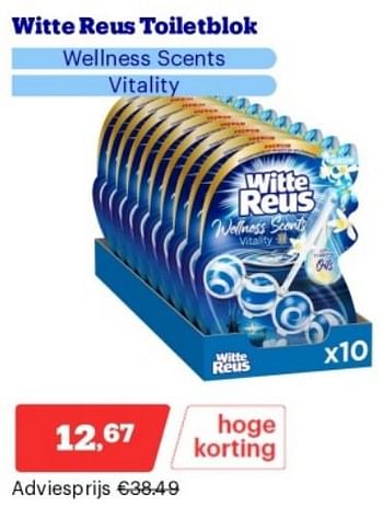 Promoties Witte reus toiletblok wellness scents - Witte reus - Geldig van 15/04/2024 tot 21/04/2024 bij Bol.com