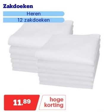 Promoties Zakdoeken - Huismerk - Bol.com - Geldig van 15/04/2024 tot 21/04/2024 bij Bol.com