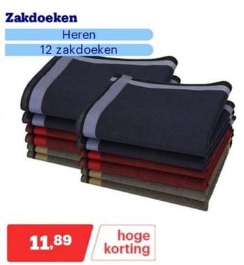 Promoties Zakdoeken heren - Huismerk - Bol.com - Geldig van 15/04/2024 tot 21/04/2024 bij Bol.com