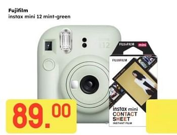 Promotions Fujifilm instax mini 12 mint green - Fujifilm - Valide de 16/04/2024 à 28/04/2024 chez Ochama