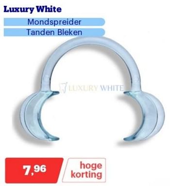 Promotions Luxury white mondspeider - Luxury - Valide de 15/04/2024 à 21/04/2024 chez Bol.com