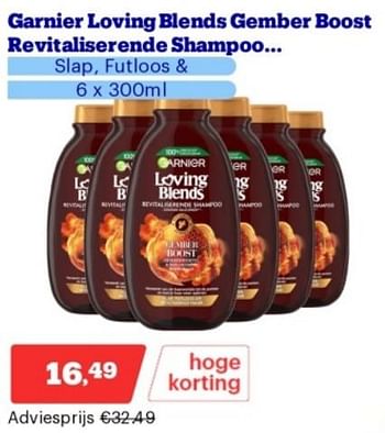Promotions Garnier loving blends gember boost revitaliserende shampoo - Garnier - Valide de 15/04/2024 à 21/04/2024 chez Bol.com