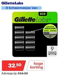 Gillette labs 9 scheermesjes-Gillette