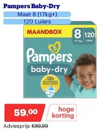 Promotions Pampers baby dry - Pampers - Valide de 15/04/2024 à 21/04/2024 chez Bol.com