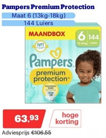 Promotions Pampers premium protection - Pampers - Valide de 15/04/2024 à 21/04/2024 chez Bol.com