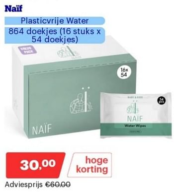 Promotions Naif plasticvrije water - Naif - Valide de 15/04/2024 à 21/04/2024 chez Bol.com