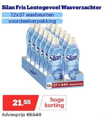 Promoties Silan fris lentegevoel wasverzachter - Silan - Geldig van 15/04/2024 tot 21/04/2024 bij Bol.com