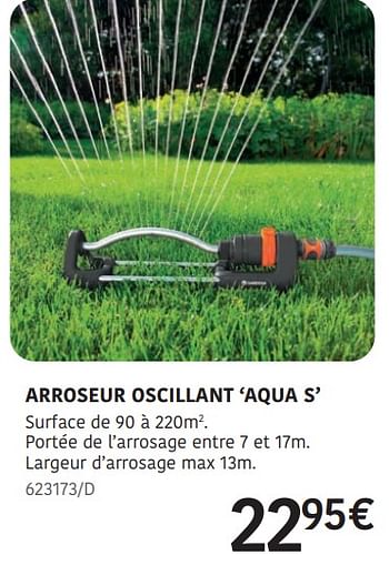 Promoties Arroseur oscillant aqua s - Gardena - Geldig van 04/04/2024 tot 30/06/2024 bij HandyHome