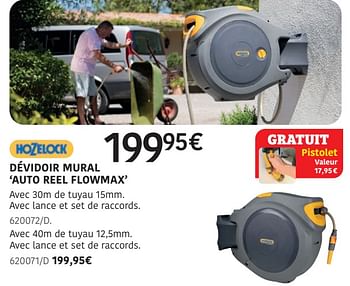 Promoties Dévidoir mural auto reel flowmax - Hozelock - Geldig van 04/04/2024 tot 30/06/2024 bij HandyHome