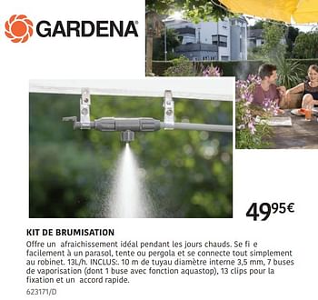 Promoties Kit de brumisation - Gardena - Geldig van 04/04/2024 tot 30/06/2024 bij HandyHome