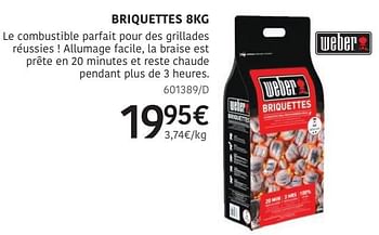 Promoties Briquettes - Weber - Geldig van 04/04/2024 tot 30/06/2024 bij HandyHome