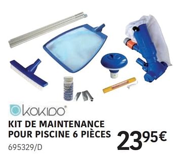 Promoties Kit de maintenance pour piscine 6 pièces - Kokido - Geldig van 04/04/2024 tot 30/06/2024 bij HandyHome