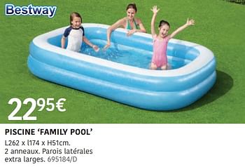 Promoties Piscine family pool - BestWay - Geldig van 04/04/2024 tot 30/06/2024 bij HandyHome