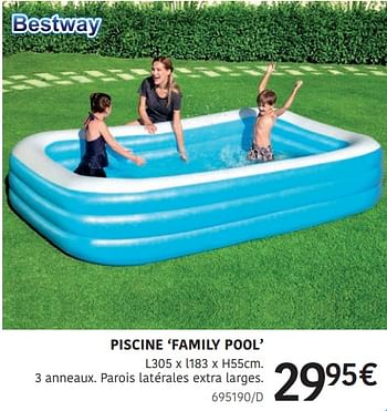 Promotions Piscine family pool - BestWay - Valide de 04/04/2024 à 30/06/2024 chez HandyHome
