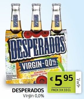 Promotions Desperados virgin - Desperados - Valide de 12/04/2024 à 25/04/2024 chez BelBev