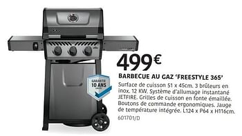 Promoties Napoleon barbecue au gaz freestyle 365 - Napoleon - Geldig van 04/04/2024 tot 30/06/2024 bij HandyHome