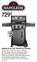 Promotions Napoleon barbecue au gaz freestyle 365dsib - Napoleon - Valide de 04/04/2024 à 30/06/2024 chez HandyHome