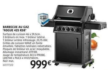 Promoties Napoleon barbecue au gaz rogue 425 rsb - Napoleon - Geldig van 04/04/2024 tot 30/06/2024 bij HandyHome