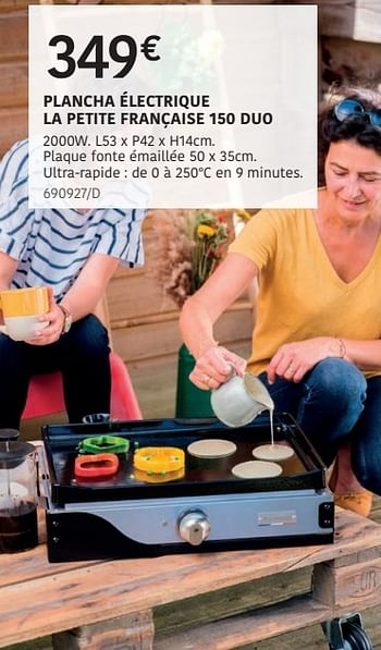 Promoties Plancha électrique la petite française 150 duo - Le Marquier - Geldig van 04/04/2024 tot 30/06/2024 bij HandyHome