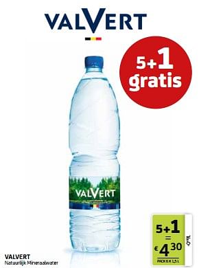 Promotions Valvert natuurlijk mineraalwater - Valvert - Valide de 12/04/2024 à 25/04/2024 chez BelBev
