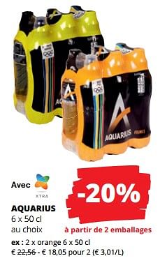 Promoties Aquarius orange - Aquarius - Geldig van 11/04/2024 tot 24/04/2024 bij Spar (Colruytgroup)