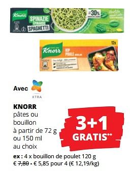 Promoties Bouillon de poulet - Knorr - Geldig van 11/04/2024 tot 24/04/2024 bij Spar (Colruytgroup)