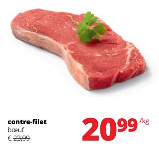 Promotions Contre-filet boeuf - Produit Maison - Spar Retail - Valide de 11/04/2024 à 24/04/2024 chez Spar (Colruytgroup)