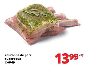 Promoties Couronne de porc superdoux - Huismerk - Spar Retail - Geldig van 11/04/2024 tot 24/04/2024 bij Spar (Colruytgroup)