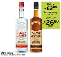 Saint james rum blanc + rum ambré-Saint James