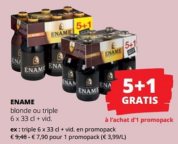 Promoties Ename triple - Ename - Geldig van 11/04/2024 tot 24/04/2024 bij Spar (Colruytgroup)