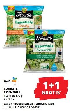 Promotions Florette essentials fresh herbs - Florette - Valide de 11/04/2024 à 24/04/2024 chez Spar (Colruytgroup)