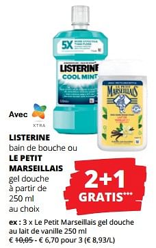 Promotions Le petit marseillais gel douche au lait de vanille - Le Petit Marseillais - Valide de 11/04/2024 à 24/04/2024 chez Spar (Colruytgroup)