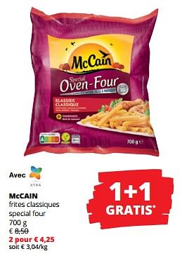 Promoties Mccain frites classiques special four - Mc Cain - Geldig van 11/04/2024 tot 24/04/2024 bij Spar (Colruytgroup)