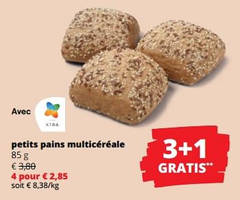Promotions Petits pains multicéréale - Produit Maison - Spar Retail - Valide de 11/04/2024 à 24/04/2024 chez Spar (Colruytgroup)