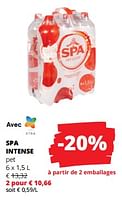 Promotions Spa intense - Spa - Valide de 11/04/2024 à 24/04/2024 chez Spar (Colruytgroup)