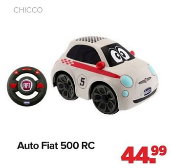 Promotions Auto fiat 500 rc - Chicco - Valide de 15/04/2024 à 25/05/2024 chez Baby-Dump