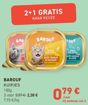 Promoties Barouf kuipjes - Barouf - Geldig van 17/04/2024 tot 28/04/2024 bij Tom&Co