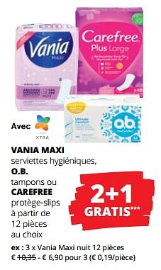 Promoties Vania maxi nuit - Vania - Geldig van 11/04/2024 tot 24/04/2024 bij Spar (Colruytgroup)