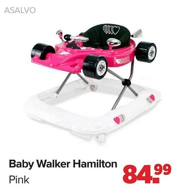 Promoties Baby walker hamilton pink - Asalvo - Geldig van 15/04/2024 tot 25/05/2024 bij Baby-Dump