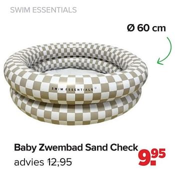 Promotions Baby zwembad sand check - Swim Essentials - Valide de 15/04/2024 à 25/05/2024 chez Baby-Dump