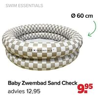 Promoties Baby zwembad sand check - Swim Essentials - Geldig van 15/04/2024 tot 25/05/2024 bij Baby-Dump