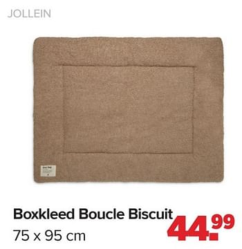 Promotions Boxkleed boucle biscuit - Jollein - Valide de 15/04/2024 à 25/05/2024 chez Baby-Dump